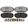 Raybestos EHT1258AH Disc Brake Pad Set Raybestos Element3 Hybrid Brake Pad Set