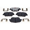 Raybestos EHT1444H Disc Brake Pad Set Raybestos Element3 Hybrid Brake Pad Set