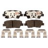 Raybestos EHT1445H Disc Brake Pad Set Raybestos Element3 Hybrid Brake Pad Set