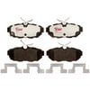 Raybestos EHT1465H Disc Brake Pad Set Raybestos Element3 Hybrid Brake Pad Set