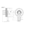 Kit Masters 010019631X Engine Cooling Fan Clutch Pulley Bracket Kysor-Style Hub - Remanufactured