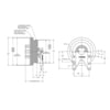 Kit Masters 010020040X Engine Cooling Fan Clutch Pulley Bracket Kysor-Style Hub - Remanufactured