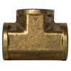 Tectran 101-A-R Air Brake Air Line Fitting Air Brake Pipe Tee - Brass, 1/8 inches Pipe Thread, Extruded