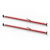 080-01002-2 by SAVE-A-LOAD - SL-30 Series Bar, 84"-114" Articulating Feet (2 pack)-Red powder coat