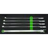 DFXL150 by VIM TOOLS - 5 PC. DEEP SPLINE RATCHETING FLEX HEAD WRENCH SET (15-19 MM)