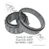 Automann 182.SKF413 Wheel Bearing and Race Set Bearing Cup and Cone, 0.413" Thickness, for Precision Adjusted Hubs