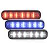 Whelen Engineering I3JC Marker Light Marker Light - Trio Linear LED, Red/Blue/White, Universal Mount, with 6-Wire 10" Pigtail