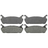 17D458 by ACDELCO - Rear Brake Pad Set