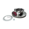 M44DHCT807 by MERITOR - Disc Brake Rotor, With Tone Ring And Hardware