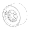 Kit Masters TP-019 Accessory Drive Belt Tensioner Pulley OEM Replacement Pulley