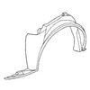 GM 22654585 Fender Liner - Front