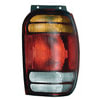 Grote 85752-5 Brake / Tail Light Combination Lens Brake / Tail Light Combination Lens - Rectangular, Red, Amber and Clear,