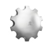 076100EA by ALCOA - Classic Multi-Piece Clamp-On Steer Hub Cover, Front Axle, Chrome