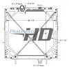 Peterbilt HDC010177PAF RAD HD;08-11 587 EXHD;W/FRAME CONF 2 PIN EA CNR;IN LH/OUT RH