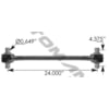 Automann TMR67 Axle Torque Rod Axle Torque Rod, 24.00-inch Center-to-Center for Kenworth Suspension