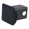CURT Manufacturing 22751 Trailer Hitch Cover 2in. Black Steel Hitch Tube Cover (Packaged)