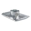CURT Manufacturing 28273 Trailer Jack Foot Pin-On Jack Foot (Fits 2in. Tube; 2;000 lbs; 1-11/16in. Height; Packaged)