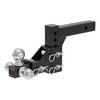 CURT Manufacturing 45799 Trailer Hitch Ball Mount Adjustable Tri-Ball Mount (2in. Shank; 1-7/8in.; 2in./2-5/16in. Balls)