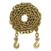 CURT Manufacturing 80307 Trailer Hitch Safety Chain 20ft. Transport Binder Safety Chain with 2 Clevis Hooks (18;800 lbs;