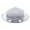 United Pacific 10137 Axle Hub Cover Axle Hub Cover - 3 Piece Kit, Chrome, Pointed, 8 Holes for 33mm Lug Nuts, for Front