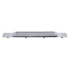 United Pacific 10397 Mud Flap Hanger Mud Flap Hanger - Mud Flap Plate, Top, Chrome, with 11 LED 17" Light Bar, Amber