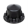 United Pacific 10340 Axle Hub Cover Axle Hub Cover - Rear, Matte Black, Pointed, with 33mm Thread-On Nut Cover