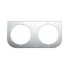 United Pacific 20425 Marker Light Mounting Bracket Marker Light Mounting Bracket - Stainless, with Two 4" Light Cut-Outs