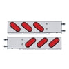 United Pacific 22359 Light Bar Light Bar - Rear, Stainless Steel, Spring Loaded, 3-3/4" Bolt Pattern, with 6" x 4" Oval