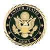 United Pacific 22975 Emblem Emblem - 1 3/4" U.S. Military Adhesive Metal Medallion, Army