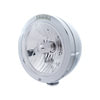 31744 by UNITED PACIFIC - Headlight - RH/LH, 7", Round, Polished Housing, Crystal H4 Bulb, with Bullet Style Bezel, with 4 Amber LED Signal Light with Clear Lens