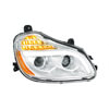 United Pacific 32905 Headlight Assembly Chrome 8-LED Projection Headlight, Passenger Side, for 2013-2021 Kenworth T680