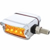 36419 by UNITED PACIFIC - Auxiliary Light - 10 Hi/Lo LED, Straight-Mount, Reflector, Double Face, with Horizontal Visor, Amber & Red LED & Lens