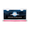 United Pacific 36498 License Plate Frame License Plate Frame - Chrome, with 24 LED 12" "Glo" Light Bar, Red LED/Clear Lens