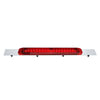 United Pacific 36713 Mud Flap Hanger Mud Flap Hanger - Mud Flap Plate, Top, Chrome, with 19 LED 17" Light Bar, Red LED/Red