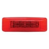United Pacific 38162 Clearance Light 12-LED Single Function Rectangular Clearance/Marker Light, Red LED, Red Lens