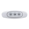 39482B by UNITED PACIFIC - Clearance/Marker Light - Red LED/Clear Lens, with Reflector, 3 LED