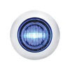 39936 by UNITED PACIFIC - Clearance/Marker Light - with Bezel, 3 LED, Mini, Blue LED/Clear Lens