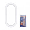 United Pacific 40918 Window Cover Window Cover - Chrome, Exterior, Oval, with Adhesive, for Peterbilt