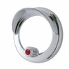 United Pacific 41929 Overhead Console Bezel Overhead Console Bezel - Clock Bezel, with Visor, Red Diamond, for Freightliner