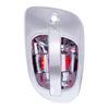 United Pacific 42494 Exterior Door Handle Door Handle - Exterior, RH, 6 Red LED Chrome for Freightliner