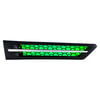 United Pacific 42868 Shaker Hood Scoop Grille Shaker Hood Scoop Grille - Passenger Side, with Green LED, for 2018-2024
