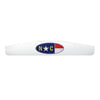 United Pacific 67017 Mud Flap Weight Mud Flap Weight - 4" x 24", Chrome Bottom, with Oval North Carolina Flag Emblem