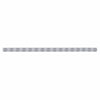 62739 by UNITED PACIFIC - Bumper Light Bar - Stainless, with Bracket, Clearance/Marker Light, Red LED, Clear Lens, Stainless Steel, with Visors, 9 LED Per Light