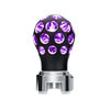 United Pacific 71093 Manual Transmission Shift Knob Matte Black Gearshift Knob Ball - Phoenix Style with Purple LED
