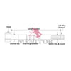 Meritor 2210Q7947 Air Brake Camshaft Air Brake Camshaft, Left Hand, 28 Spline, 23.70 in. Effective Length
