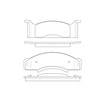 Bendix E10700330 Disc Brake Pad Set Pad Set