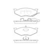 Bendix E10704140 Disc Brake Pad Set Pad Set