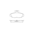 Bendix E10705450 Disc Brake Pad Set Pad Set