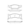 Bendix E10706700 Disc Brake Pad Set Pad Set