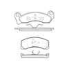 Bendix E10902000 Disc Brake Pad Set Pad Set